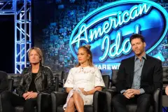 2016 FOX WINTER TCA: Judges Keith Urban, Jennifer Lopez and Harry Connick, Jr. during the AMERICAN IDOL panel at the Langham Hotel, Friday, Jan. 15 in Pasadena, CA. CR: Frank Micelotta/FOX