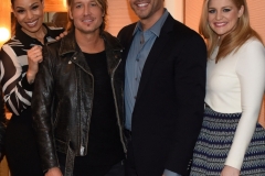 2016 FOX WINTER TCA: (L-R) AMERICAN IDOL Season 6 Winner Jordin Sparks, Judges Keith Urban and Harry Connick Jr. and Season 10 Runner-Up Lauren Alaina behind the scenes at the Langham Hotel, Friday, Jan. 15 in Pasadena, CA. CR: Michael Becker/FOX
