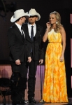 onstage at the 44th Annual CMA Awards at the Bridgestone Arena on November 10, 2010 in Nashville, Tennessee.