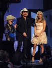 onstage at the 44th Annual CMA Awards at the Bridgestone Arena on November 10, 2010 in Nashville, Tennessee.