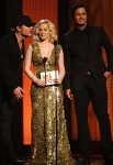 onstage at the 44th Annual CMA Awards at the Bridgestone Arena on November 10, 2010 in Nashville, Tennessee.