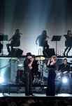 onstage at the 44th Annual CMA Awards at the Bridgestone Arena on November 10, 2010 in Nashville, Tennessee.
