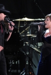 onstage at the 44th Annual CMA Awards at the Bridgestone Arena on November 10, 2010 in Nashville, Tennessee.