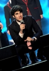 speaks onstage at 2011 MusiCares Person of the Year Tribute to Barbra Streisand at Los Angeles Convention Center on February 11, 2011 in Los Angeles, California.