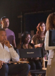 EMPIRE: Pictured L-R: Terrence Howard as Lucious Lyon and guest star Jossie Harris Thacker as Video Director in the ÒPoor YorickÓ episode of EMPIRE airing Wednesday, Oct. 14 (9:00-10:00 PM ET/PT) on FOX. ©2015 Fox Broadcasting Co. Cr: Chuck Hodes/FOX.