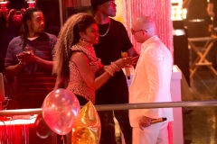 EMPIRE: Pictured L-R: Taraji P. Henson as Cookie Lyon and guest star Pitbull in the ÒFires Of HeavenÓ episode of EMPIRE airing Wednesday, Oct. 7 (9:00-10:00 PM ET/PT) on FOX. ©2015 Fox Broadcasting Co. Cr: Chuck Hodes/FOX.