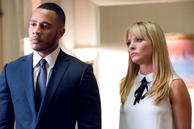EMPIRE: Trai Byers as Andre Lyon and Kaitlin Doubleday as Rhonda Lyon in the ÒThe Devils Are HereÓ Season Two premiere episode of EMPIRE airing Wednesday, Sept. 23 (9:00-10:00 PM ET/PT) on FOX. ©2015 Fox Broadcasting Co. Cr: Chuck Hodes/FOX.