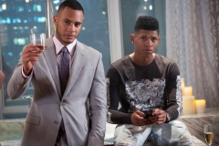 EMPIRE: Trai Byers as Andre Lyon and Bryshere Gray as Hakeem Lyon in the ÒThe Devils Are HereÓ Season Two premiere episode of EMPIRE airing Wednesday, Sept. 23 (9:00-10:00 PM ET/PT) on FOX. ©2015 Fox Broadcasting Co. Cr: Chuck Hodes/FOX.