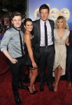 arrives at the "Glee: The 3D Concert Movie" Los Angeles Premiere at the Regency Village Theatre on August 6, 2011 in Westwood, California.