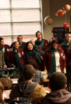 GLEE: The glee club performs in the "A Very Glee Christmas" episode of GLEE airing Tuesday, Dec. 7 (8:00-9:00 PM ET/PT) on FOX. ©2010 Fox Broadcasting Co. CR: Justin Lubin/FOX