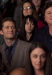 GLEE: Will (Matthew Morrison, L) and Coach Beiste (guest star Dot-Marie Jones, R) watch the glee club perform in the "Blame It on the Alcohol" episode of GLEE airing Tuesday, Feb. 22 (8:00-9:01 PM ET/PT) on FOX. ©2011 Fox Broadcasting Co. CR: Adam Rose/FOX