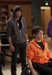 GLEE: Sam (Chord Overstreet, R) starts a tribute band with Mike (Harry Shum Jr., L), Puck (Mark Salling, second from L) and Artie (Kevin McHale, third from L) in the "Comeback" episode of GLEE airing Tuesday, Feb. 15 (8:00-9:00 PM ET/PT) on FOX. ©2011 Fox Broadcasting Co. CR: Adam Rose/FOX