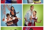 GLEE: New Directions returns on GLEE premiering Tuesday, Sept. 21 (8:00-9:00 PM ET/PT) on FOX. Pictured first row L: Jane Lynch, Matthew Morrison, Kevin McHale, Jenna Ushkowitz, Heather Morris and Naya Rivera. Second row R: Chris Colfer, Amber Riley, Mark Salling, Dianna Agron, Cory Monteith and Lea Michele. Â©2010 Fox Broadcasting Co. Cr: Chris Cuffaro/Miranda Penn Turin/FOX