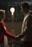 GLEE: Finn (Cory Monteith, R) and Quinn (Dianna Agron, L) share a moment in the "Silly Love Songs" episode of GLEE airing Tuesday, Feb. 8 (8:00-9:00 PM ET/PT) on FOX. Â©2011 Fox Broadcasting Co. CR: Adam Rose/FOX