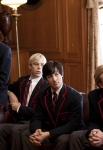 GLEE: Blaine (guest star Darren Criss, L) and the Warblers recruit Kurt in the "Special Education" episode of GLEE airing Tuesday Nov. 30 (8:00-9:00 PM ET/PT) on FOX. Â©2010 Fox Broadcasting Co. CR: Justin Lubin/FOX