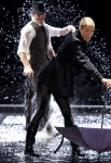 GLEE: Holly (guest star Gwyneth Paltrow, C) performs "Singing in the Rain" and "Umbrella" with New Directions in "The Substitute" episode of GLEE airing Tuesday, Nov. 16 (8:00-9:00 PM ET/PT) on FOX. Â©2010 Fox Broadcasting Co. CR: Adam Rose/FOX