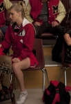 GLEE: Rachel (Lea Michele, R) and Brittany (Heather Morris, C) are upset when members of the football team slushee Artie (Kevin McHale, L) in a special episode of GLEE airing after SUPER BOWL XLV on Sunday, Feb. 6 (approx. 10:30-11:30 PM ET; approx. 7:30-8:30 PM PT) on FOX. ©2011 Fox Broadcasting Co. Cr: Adam Rose/FOX