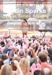 > for an Energizer/VH1 Save The Music Event in Times Square on July 28, 2011 in New York City.