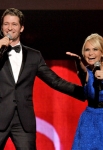 speaks onstage at 2011 MusiCares Person of the Year Tribute to Barbra Streisand at Los Angeles Convention Center on February 11, 2011 in Los Angeles, California.