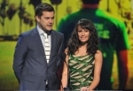 TEEN CHOICE 2010: FRINGE's Joshua Jackson and GLEE's Lea Michelle present the Choice TV: Animated Show award during TEEN CHOICE 2010 at the Gibson Amphitheater, Universal City, CA. TEEN CHOICE 2010 airs Monday, Aug. 9 (8:00-10:00 PM ET/PT) on FOX.