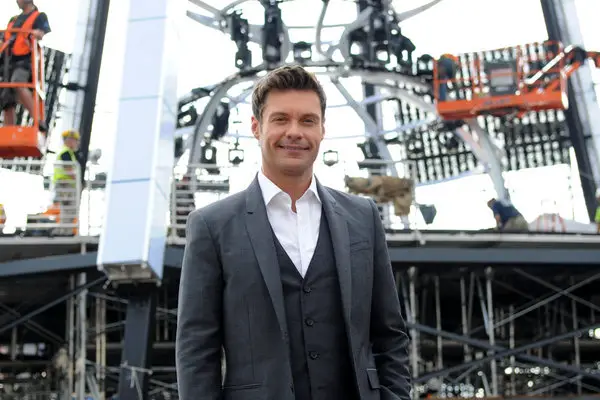 Ryan Seacrest on the set of Million Second Quiz