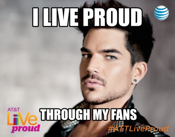 Adam Lambert - Live Proud - Blog Post Meme 6.4