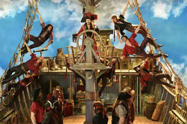 PETER PAN LIVE! -- Pictured: (l-r) Christopher Walken as Captain Hook, Pirates 