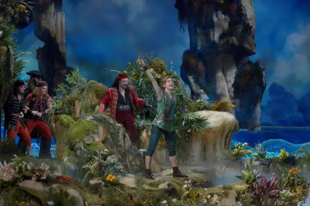 PETER PAN LIVE! --  Pictured: (l-r) Christian Borle as Smee, Christopher Walken as Captain Hook, Allison Williams as Peter Pan