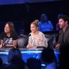 AMERICAN IDOL XIV: L-R: Keith Urban, Jennifer Lopez and Harry Connick, Jr, on AMERICAN IDOL XIV airing Wednesday, April 1 (8:00-10:00 PM ET/PT) on FOX. CR: Michael Becker / FOX. © FOX BROADCASTING CO. This Image is embargoed until 10:00 PM PT.