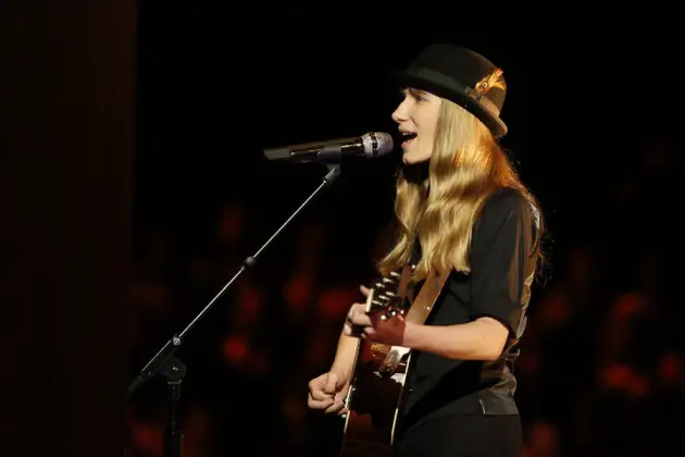 THE VOICE -- "Live Finals" Episode 818A -- Pictured: Sawyer Fredericks -- (Photo by: Trae Patton/NBC)