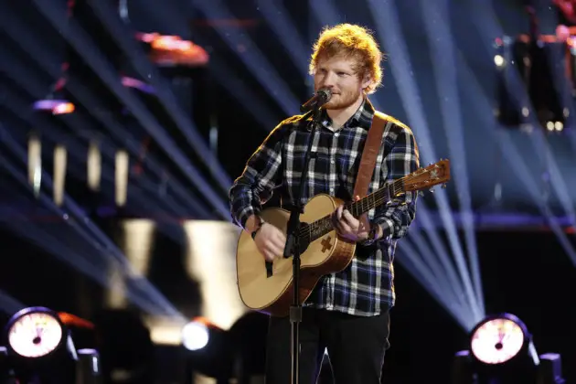 THE VOICE -- "Live Finale" Episode 818B -- Pictured: Ed Sheeran -- (Photo by: Tyler Golden/NBC)