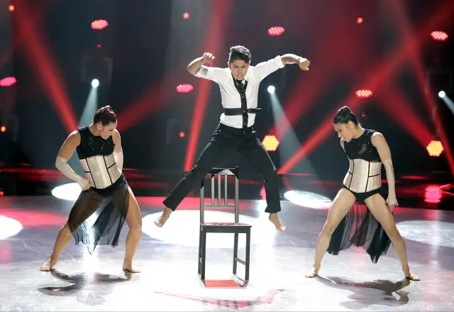 SO YOU THINK YOU CAN DANCE: L-R: Top 20 contestants Jessica “JJ” Rabone, Moises Parra and Marissa Milele perform a Jazz routine choreographed by Ray Leeper on SO YOU THINK YOU CAN DANCE airing Monday, July 20 (8:00-10:00 PM ET live/PT tape-delayed) on FOX. ©2015 FOX Broadcasting Co. Cr: Adam Rose