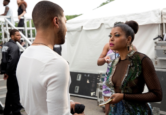 EMPIRE: Jussie Smollett as Jamal Lyon and Taraji P. Henson as Cookie Lyon in the “The Devils Are Here” Season Two premiere episode of EMPIRE airing Wednesday, Sept. 23 (9:00-10:00 PM ET/PT) on FOX. ©2015 Fox Broadcasting Co. Cr: Chuck Hodes/FOX.