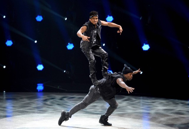 SO YOU THINK YOU CAN DANCE: L-R: Top 4 contestant Vigil Gadson and all-star Joshua Allen perform a Hip-Hop routine choreographed by Pharside & Phoenix on SO YOU THINK YOU CAN DANCE airing Monday, September 7 (8:00-10:00 PM ET live/PT tape-delayed) on FOX. ©2015 FOX Broadcasting Co. Cr: Michael Becker