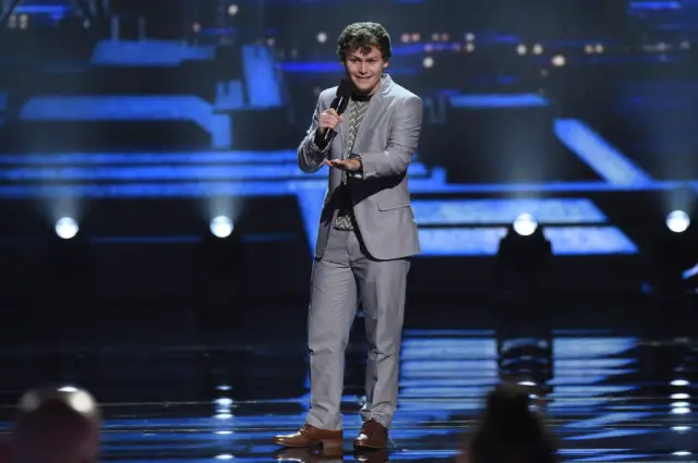 America's Got Talent 2015 Predictions Finale - Pictured: Drew Lynch -- (Photo by: Peter Kramer/NBC)