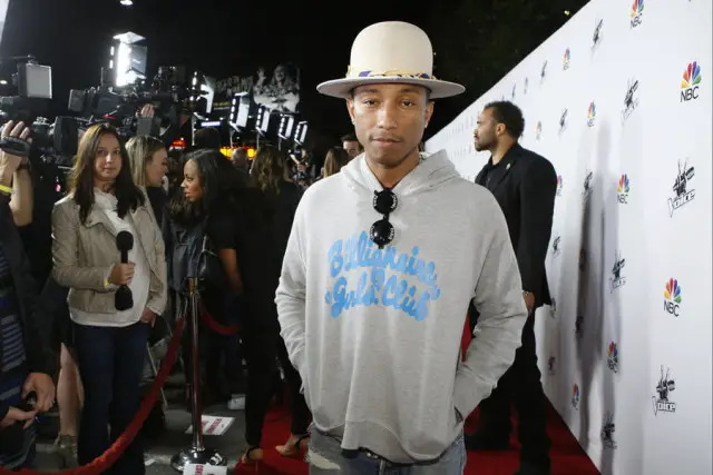 THE VOICE -- "Season 7 Coaches Concert at Hyde" -- Pictured: Pharrell Williams -- (Photo by: Trae Patton/NBC)