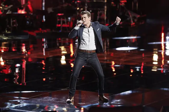 THE VOICE -- "Live Playoffs" Episode 913B -- Pictured: Zach Seabaugh -- (Photo by: Tyler Golden/NBC)