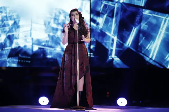 THE VOICE -- "Live Top 10" Episode 916A -- Pictured: Madi Davis -- (Photo by: Tyler Golden/NBC)