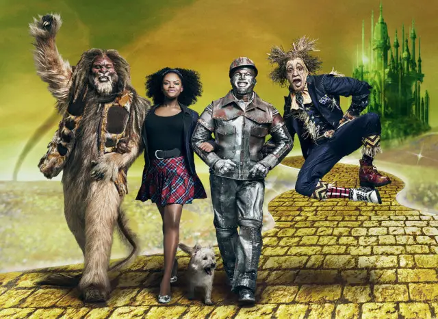 THE WIZ LIVE! -- Season: 2015 -- Pictured: (l-r) David Alan Grier as Lion, Shanice Williams as Dorothy, Ne-Yo as Tinman, Elijah Kelley as Scarecrow -- (Photo by: Kwaku Alston/NBC)