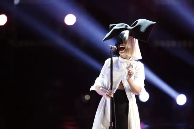 THE VOICE -- "Live Top 10" Episode 916B -- Pictured: Sia -- (Photo by: Tyler Golden/NBC)