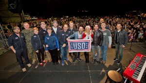General Joseph F. Dunford, Jr. embarks on his first-ever USO Holiday Tour as Chairman of the Joint Chiefs of Staff. The ChairmanÕs Holiday Tour will visit servicemen and servicewomen in five countries over six-days. Accompanying AmericaÕs highest-ranking military officer are Elizabeth Banks (Emmy nominated actress, producer and director); Sydney Castillo (stand-up comedian, actor, producer and writer); Chris Daughtry (frontman of the four-time Grammy-nominated rock band Daughtry); Heath Hembree (Boston Red Sox pitcher); Steven Wright (Boston Red Sox pitcher); Kyle Jacobs, Brett James and Billy Montana (songwriters); David Wain (co-creator, executive producer and director of NetflixÕ Wet Hot American Summer: First Day of Camp). Photos by: Dave Gatley for the USO