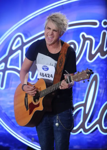 AMERICAN IDOL: Little Rock Auditions: AMERICAN IDOL will begin its 15th – and farewell – season with a special two-night, four-hour premiere event Wednesday, Jan. 6 (8:00-10:00 PM ET/PT) and Thursday, Jan. 7 (8:00-10:00 PM ET/PT) on FOX. AMERICAN IDOL continues on Wednesdays (8:00-9:00 PM ET/PT) and Thursdays (8:00-10:00 PM ET/PT). Pictured: Contestant Dalton Rapattoni auditions in front of the judges at AMERICAN IDOL. © 2016 Fox Broadcasting Co. Cr: Michael Becker / FOX.