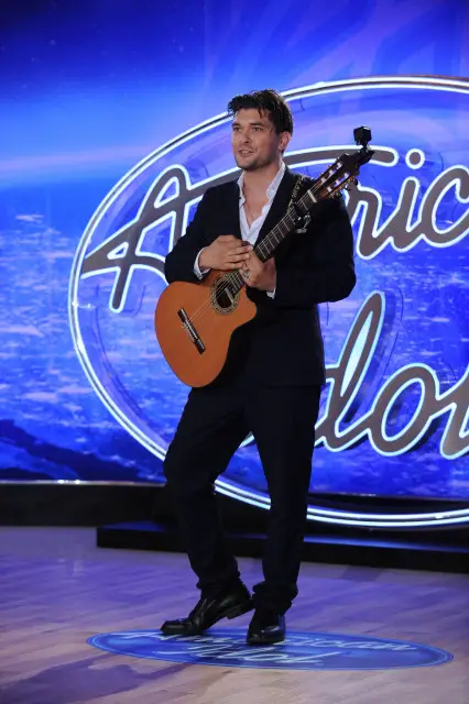 AMERICAN IDOL: Adam Lasher performs in front of the Judges on AMERICAN IDOL airing Wednesday, Jan. 20 (8:00-9:00 PM ET/PT) on FOX. © 2016 Fox Broadcasting Co. Cr: Craig Blankenhorn / FOX.