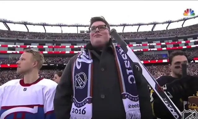 The Voice Jordan Smith National Anthem NHL Classic VIDEO