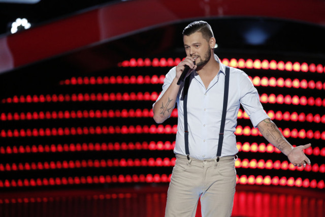 THE VOICE -- "Blind Auditions" -- Pictured: Justin Whisnant -- (Photo by: Tyler Golden/NBC)