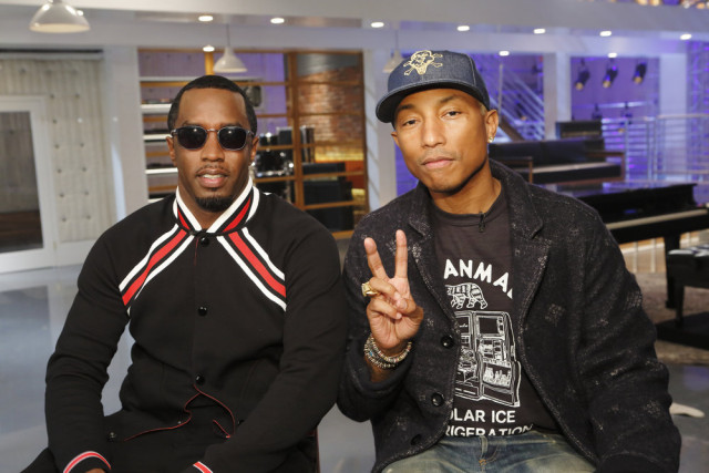 THE VOICE -- "Team Pharrell Battle Reality" -- Pictured: (l-r) Sean "Diddy" Combs, Pharrell Williams -- (Photo by: Trae Patton/NBC)