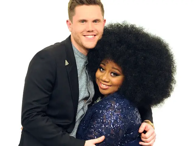 AMERICAN IDOL: Top 2 Revealed: L-R: Top 2 contestants Trent Harmon and La'Porsha Renae on AMERICAN IDOL airing Wednesday, April 6 (8:00-9:00 PM ET/PT) on FOX. © 2016 FOX Broadcasting Co. Cr: Michael Becker/ FOX. This image is embargoed until Wednesday, April 6, 10:00PM PT / 12:00AM ET