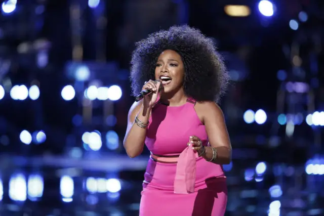 THE VOICE -- "Live Playoffs" Episode 1012A -- Pictured: Tamar Davis -- (Photo by: Tyler Golden/NBC)