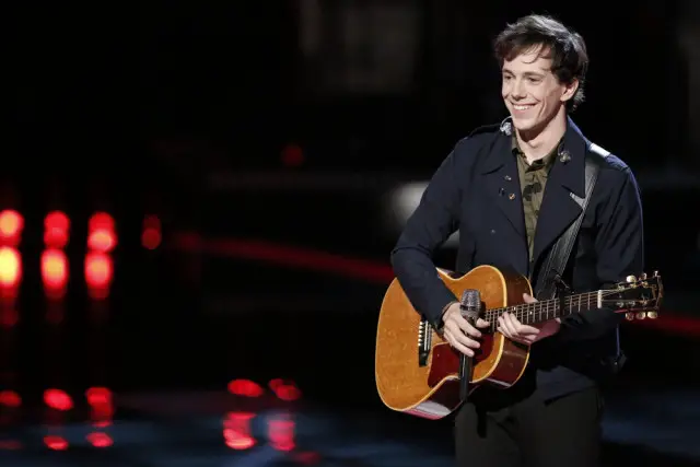 THE VOICE -- "Live Playoffs" Episode 1012B -- Pictured: Owen Danoff -- (Photo by: Tyler Golden/NBC)