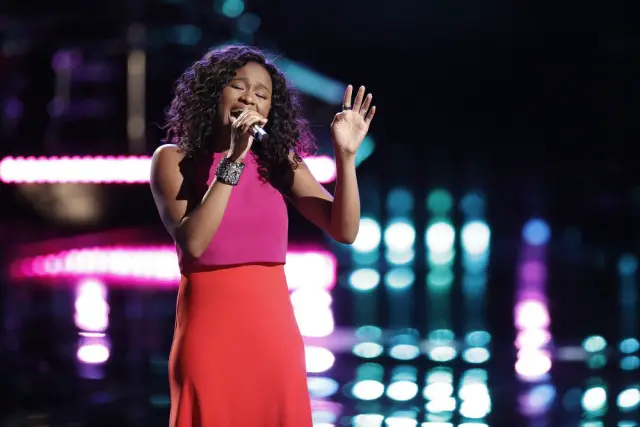 THE VOICE -- "Live Playoffs" Episode 1012B -- Pictured: Shalyah Fearing -- (Photo by: Tyler Golden/NBC)